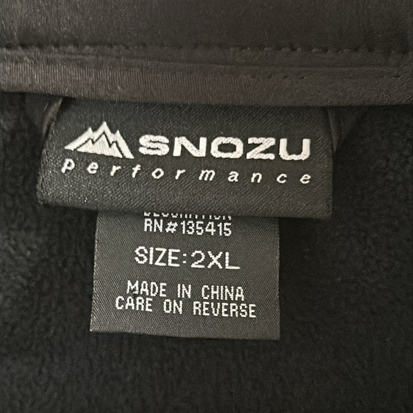 SNOZU Soft Shell Fleece Lined Performance Jacket Sz 2XLarge - Picture 6 of 7